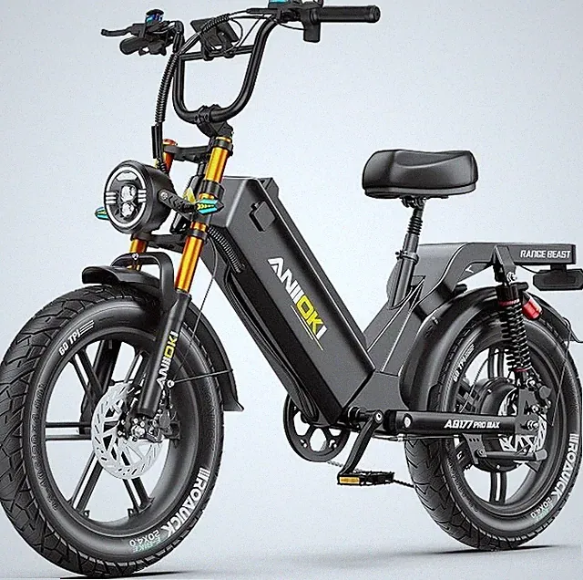 4000W Electric Mountain Bike Single Motor 46MPH 60V 20" Fat Tires For Adults