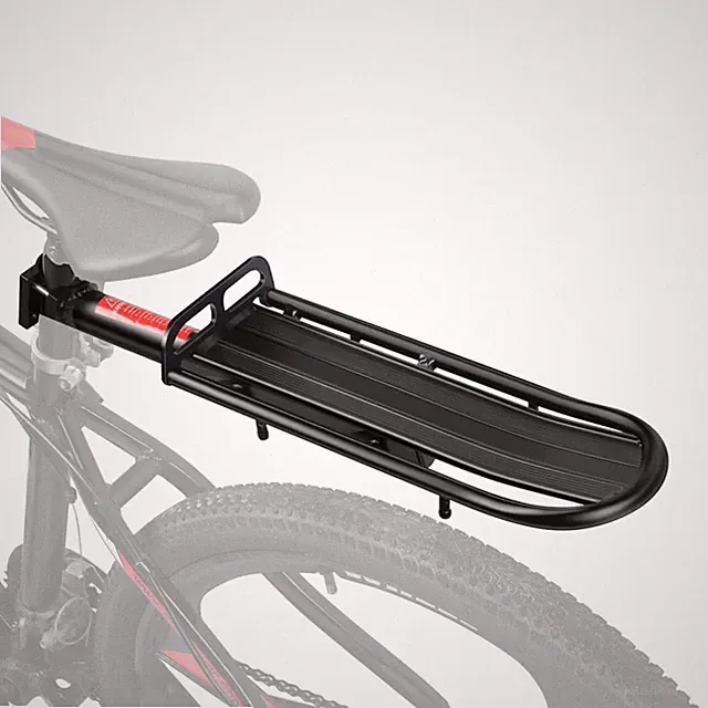 Adjustable Bike Cargo Rack 20lb Capacity, Universal Extendable Aluminum Seat Po