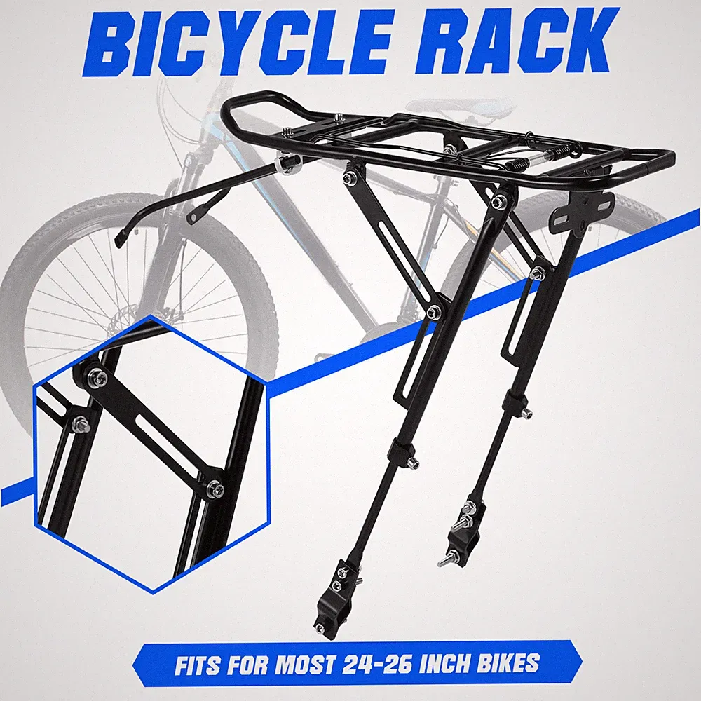 Bicycle Rear Rack Mountain Bike Carrier Bracket Luggage Pannier Cycle Seat