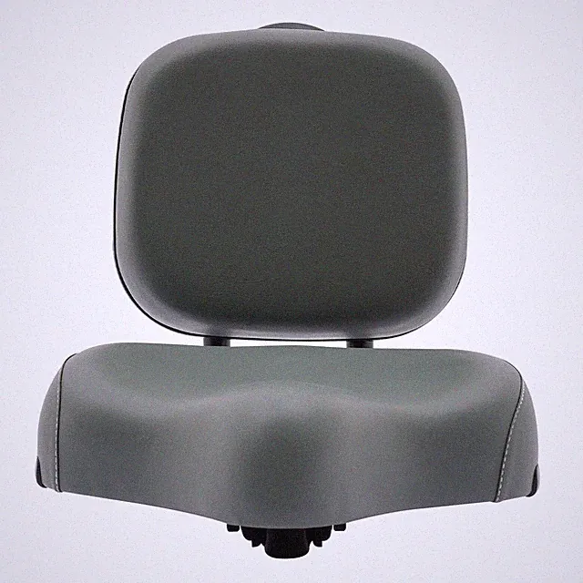 Bike Saddle Seat Extra Wide Bicycle Tricycle Seat W/ Height Adjustable Backrest