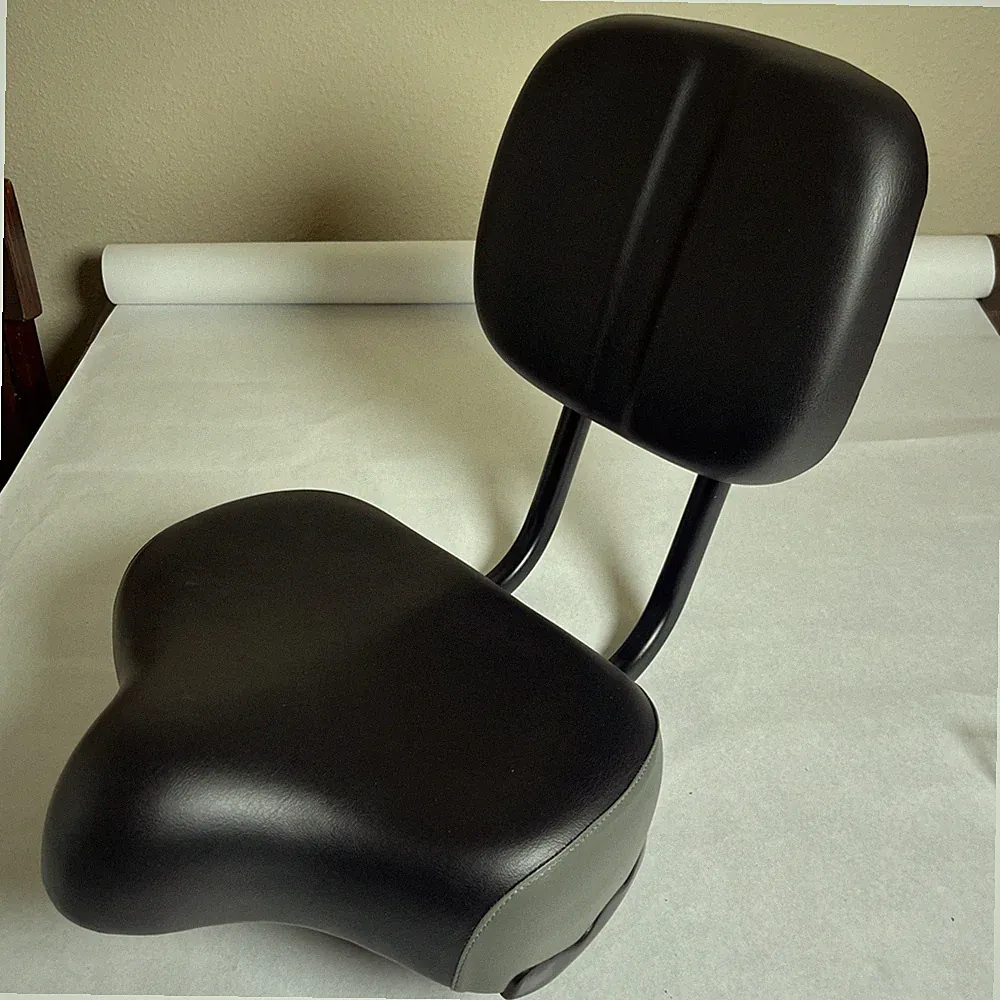 Bike Saddle Seat Oversized Comfort With Back Rest Adjustable