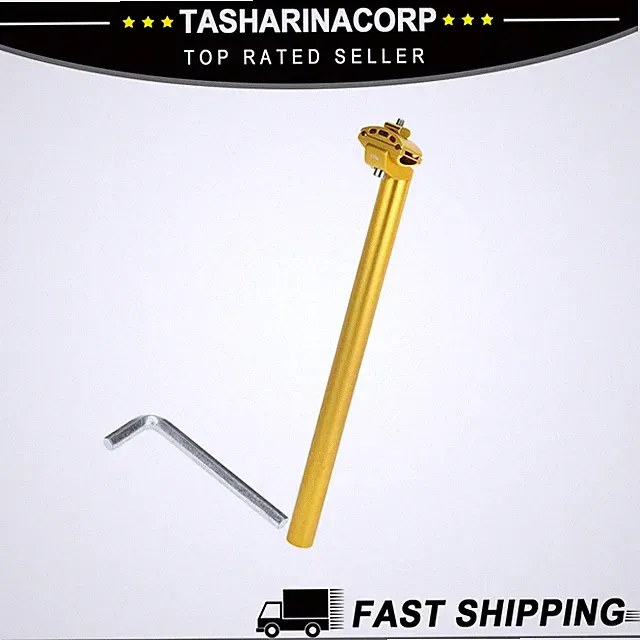 Bike Seat Post 27.2x400mm Extra Long Adjustable Angle Aluminum Alloy