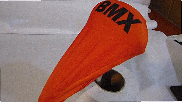 BMX Bicycle Seat Cover Vintage Max Bike Saddle Cover Old School BMX Adjust Orang