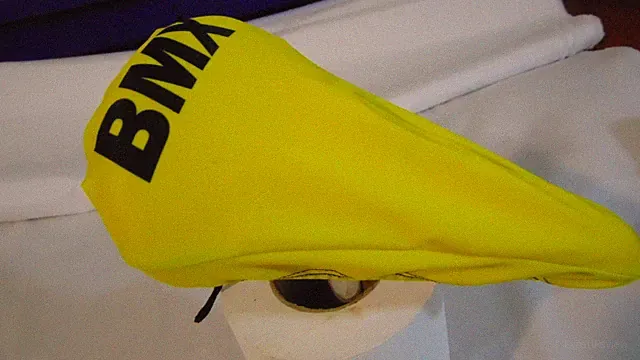 BMX Bicycle Seat Cover Vintage Max Bike Saddle Cover Old School BMX Adjust Yello