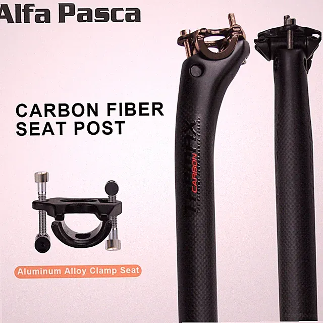Carbon Bike Seat Post Offset 25mm Bicycle Saddle Seat MTB Seatpost USA Stock