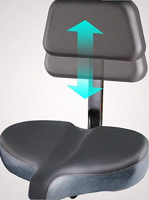Comfortable Oversized Bike Seat with Backrest - Waterproof & Adjustable Saddle