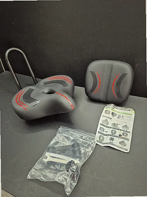 Extra Wide Bike Seat With Adjustable Backrest - Comfortable & Ergonomic