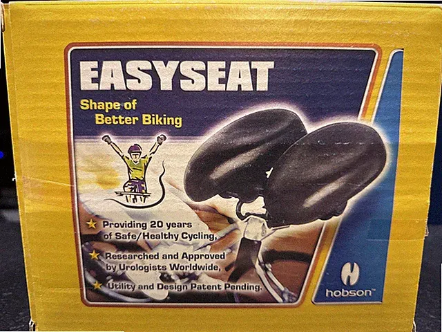 Hobson Easy Seat Dual-Pad Bike Seat Ergonomic & Adjustable Additional Pads New