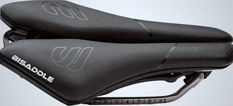 Hurricane Bike Saddle - Adjustable Split Saddle - Short Nose Road Bike Seat