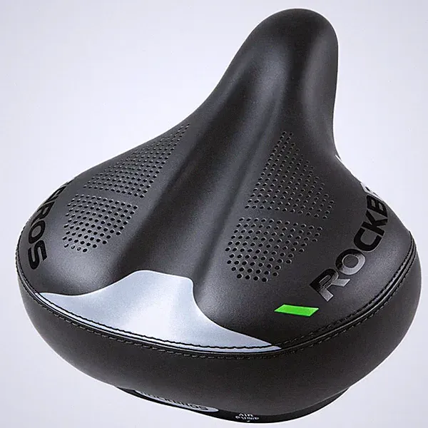 ROCKBROS Air Cushion Bike Saddle Adjustable Wide Comfort Shock Absorbing Seat