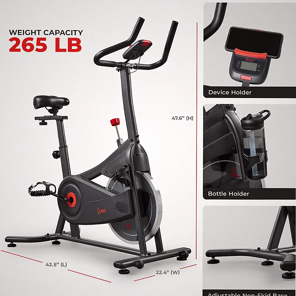 Smart Adjustable Seat Magnetic Cycling Exercise Bike Stationary Bicycle Indoor